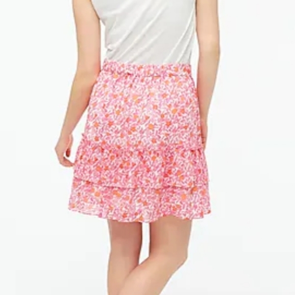 J CREW PINK RUFFLE SKIRT - Picture 3 of 4
